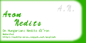 aron nedits business card